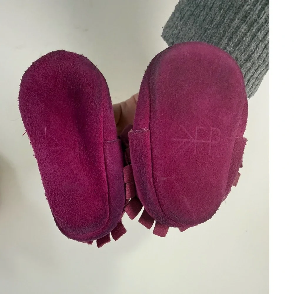 Freshly‎ Picked Moccasins Stride Rite Shoes Girls 2 & 3.5M Leather